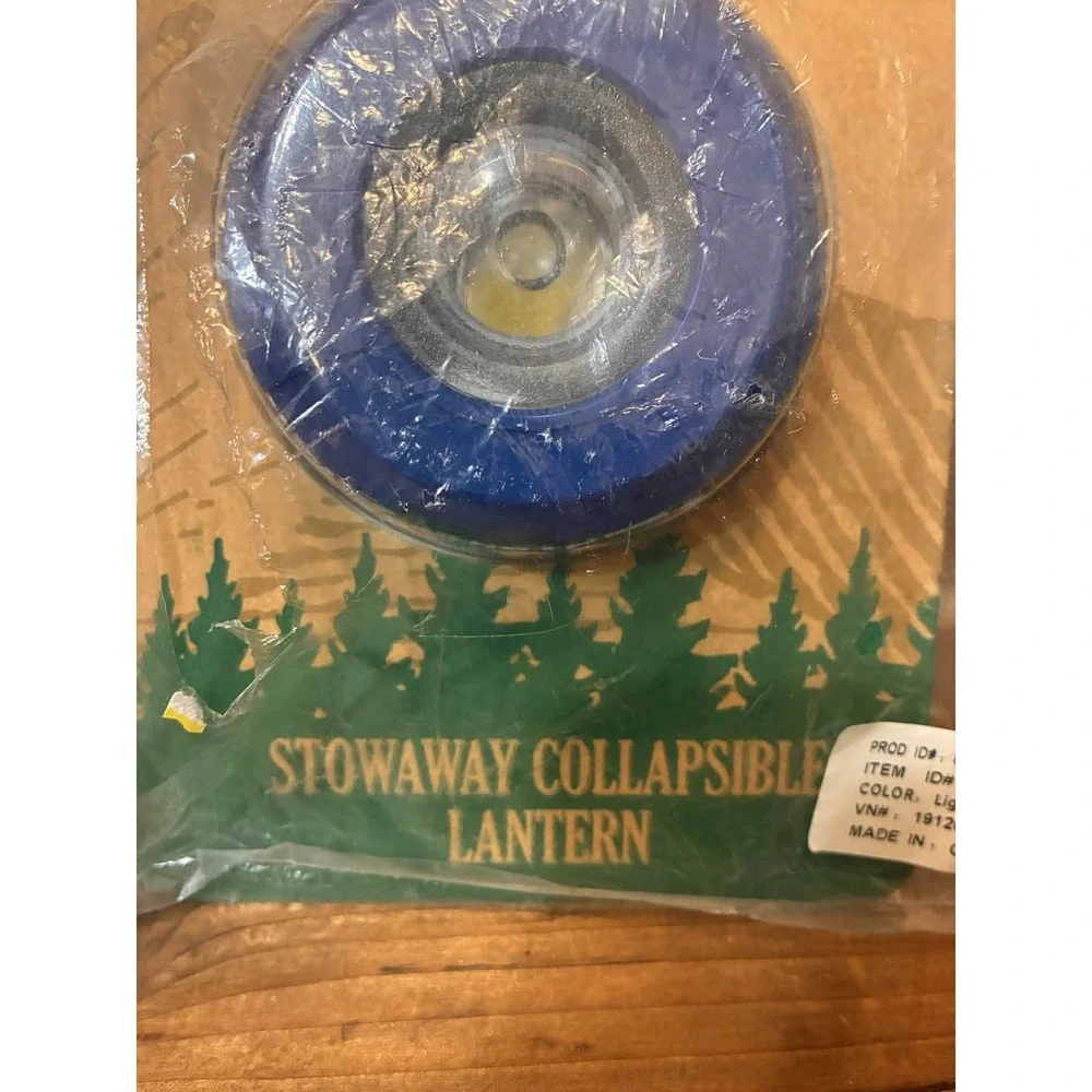 L.L.Bean‎ Stowaway Lantern Cobalt Blue Portable LED